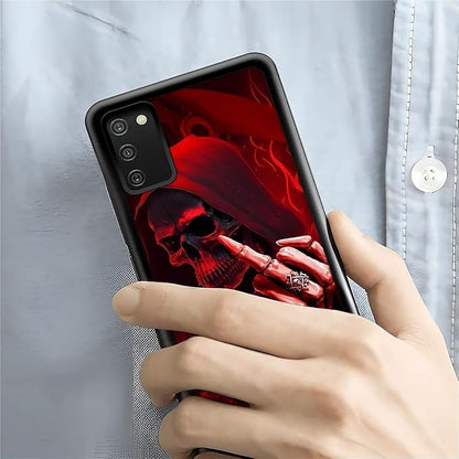 for Samsung Galaxy S20 FE Case, Gestures Funny Skull Pattern Graphic Design - Image 7
