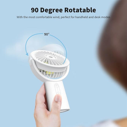 Otlonpe Handheld Misting Fan Portable, Small Personal Hand Held Rechargeable - Image 7