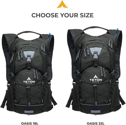 Teton Oasis/Trailrunner Hydration Backpack – Lightweight Water Pack - Image 6