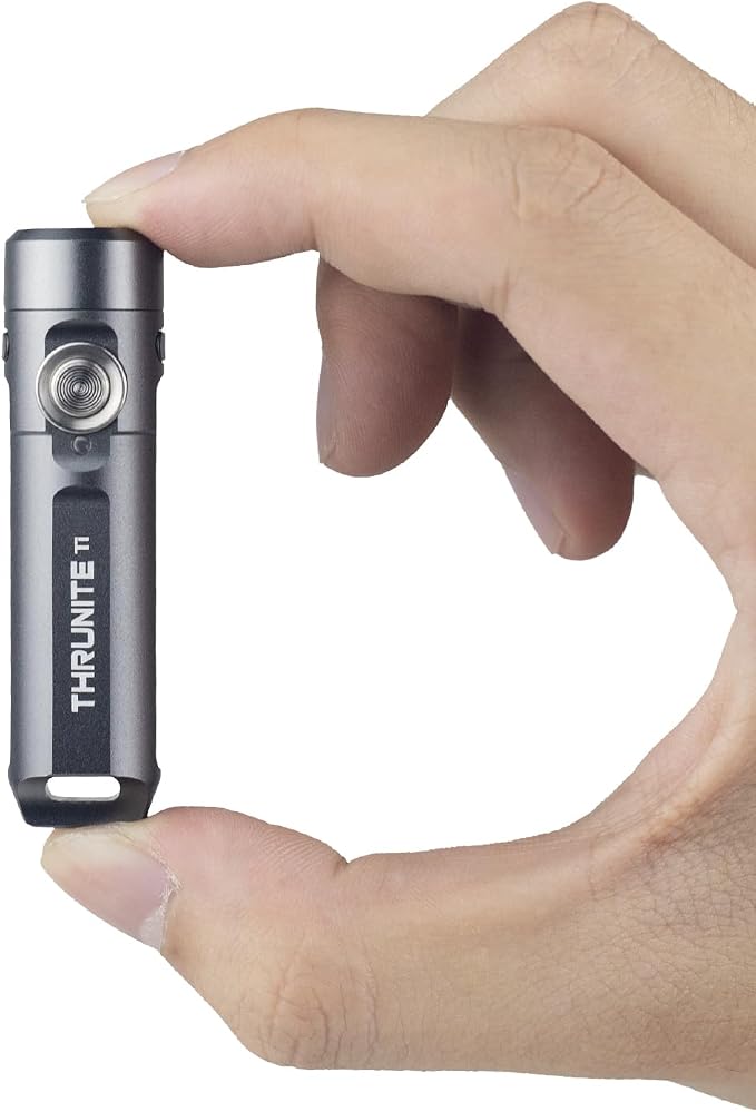 ThruNite Ti Mini Keychain Flashlight, USB-C Rechargeable EDC Pocket Light by ThruNite