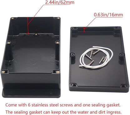 Project Box ABS Black Electrical Boxes IP65 Outdoor Waterproof Box Electronic - Image 5