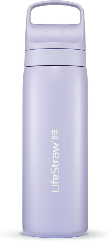 LifeStraw Go Series – Insulated Stainless Steel Water Filter Bottle by LifeStraw
