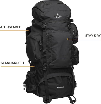 Teton 85L Explorer Internal Frame Backpack - Image 2