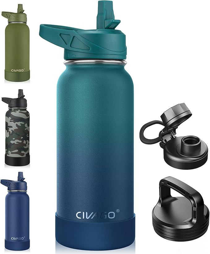 CIVAGO 32 oz Insulated Water Bottle by CIVAGO
