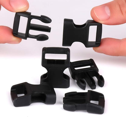 5/8" Black Plastic Side Release Buckle Curved Quick Release - Image 4