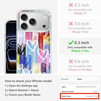 MOSNOVO for iPhone 17 Pro Case, Shockproof Military-Grade Protection 6.6ft Drop - Image 2