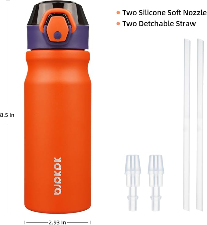 BJPKPK Insulated Water Bottle 18oz Stainless Steel Water Bottles - Image 4