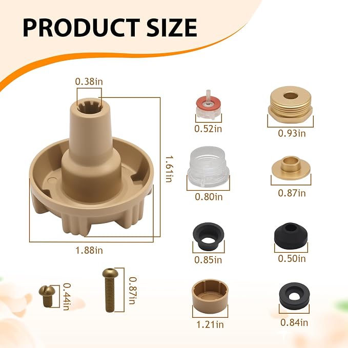 EATAKWARD RK-17MH Repair Kit Metal Handle, Outdoor Faucet Repair Kit, - Image 3