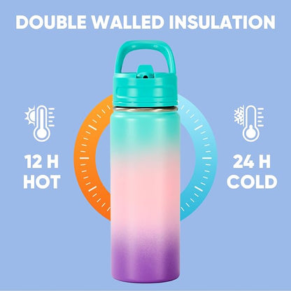 Fijinhom 18oz Insulated Stainless Steel Water Bottle - Image 5