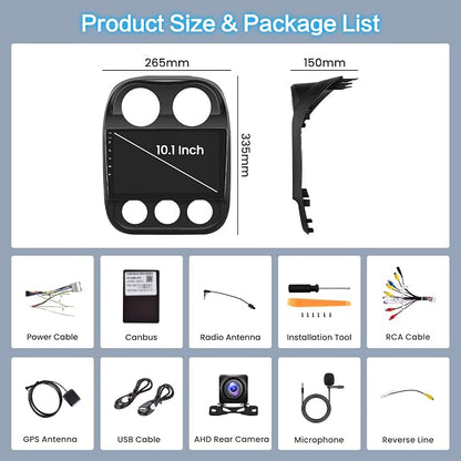 5Ghz WiFi Android Car Radio for Jeep Compass Patriot 2010 2011 2012 2013 2014 - Image 9