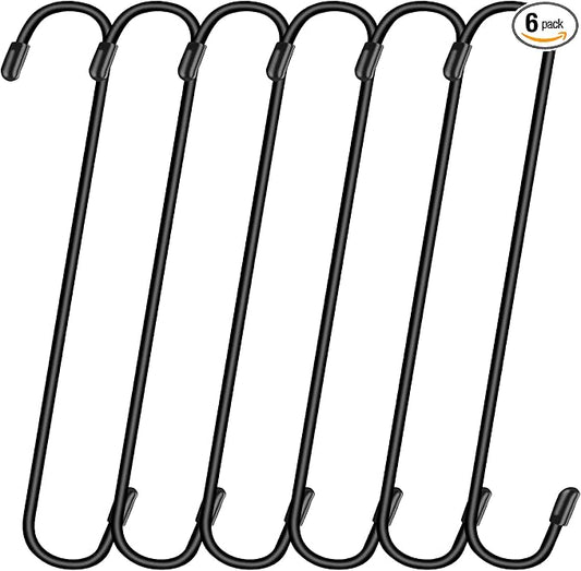 Dpyrrhic 6 Pack 10 Inch Large S Hooks by Dpyrrhic