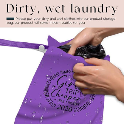 Girls Trip Gifts Wet Dry Bag, Beach Bag Wet Bag Favors, - Image 3