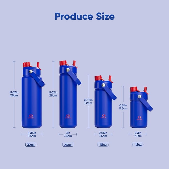 ENCOOL Kids Insulated Water Bottle - 12oz Stainless Steel Water Bottle with - Image 6