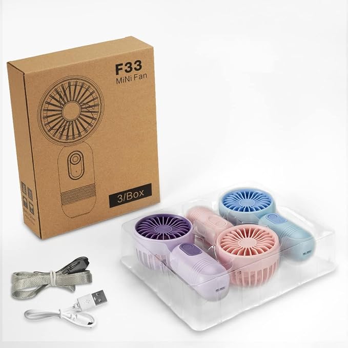 VanSmaGo Portable Handheld Mini Fan, USB Rechargeable Personal Fan, Battery - Image 7