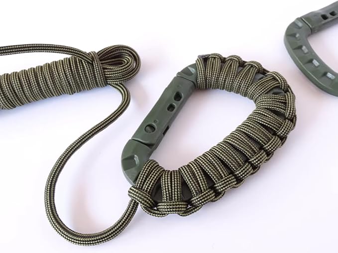 Tactical Gear Carabiner Keychain Clip Plastic D-Rings Large Key Chain Heavy - Image 3