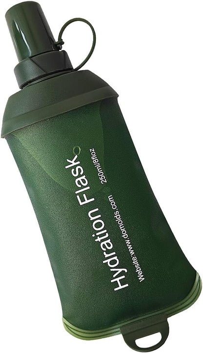 WILDREEDS 250ml Soft Flask, TPU Collapsible Soft Water Bottle by WILDREEDS