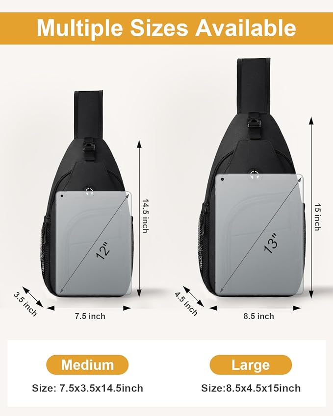 Pritent Crossbody Bags for Women Man Waterproof Sling Bag Backpack Trendy - Image 2