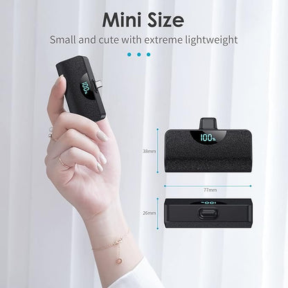 Mini Portable Charger 5000mAh Power Bank, 15w PD USB C Cell Phone Portable Power - Image 4