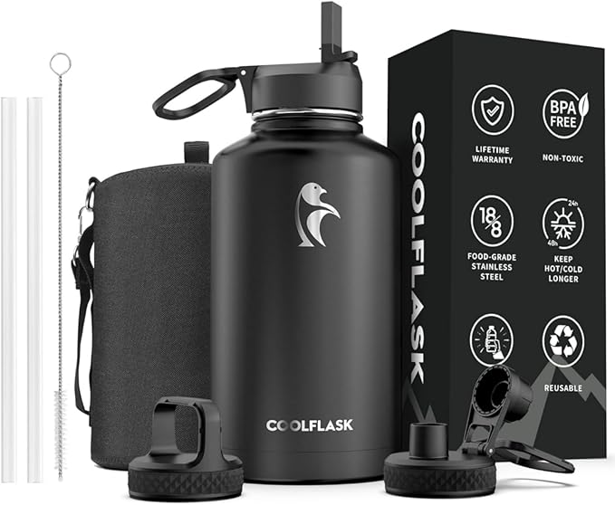 64 oz Water Bottle Insulated by Coolflask