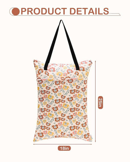 ALVABABY 2 Pack Large Wet Dry Bag Waterproof Hanging Cloth Diaper - Image 3