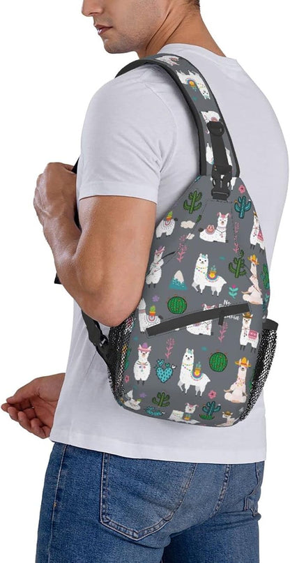 Sling Backpack For Men Hiking Daypack Crossbody Shoulder Bag Travel Chest Pack - Image 4