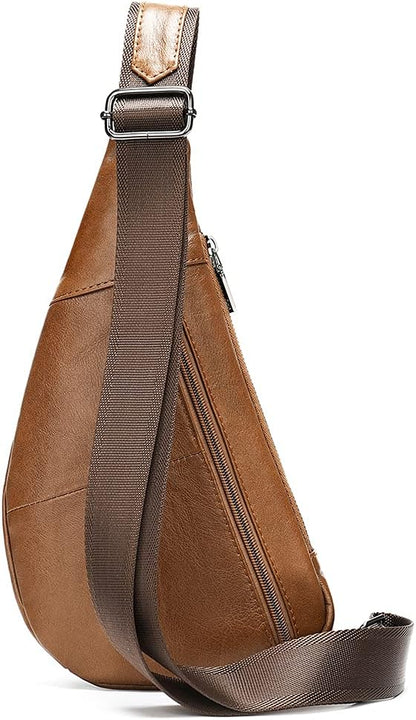 Hebetag Leather Crossbody Sling Bag - Image 2