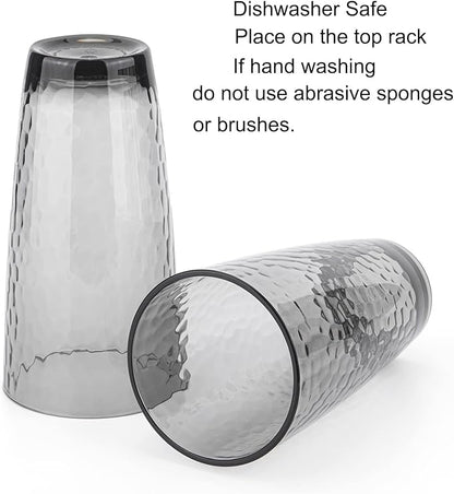 KOXIN-KARLU Hammered 26-ounce Plastic Tumbler Acrylic Glasses - Image 4