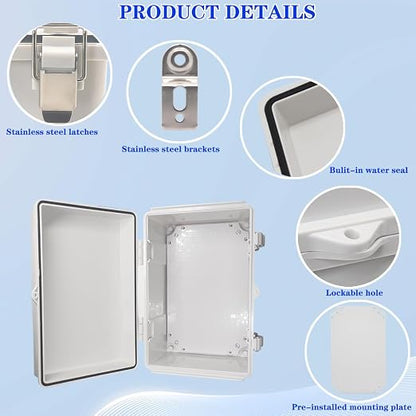 Outdoor Waterproof Electrical Box Junction Box Weatherproof IP67 ABS Plastic - Image 4