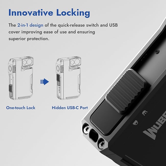 WUBEN G5 Rechargeable EDC Flashlight, 400 Lumens Dual Light Sources Mini - Image 7