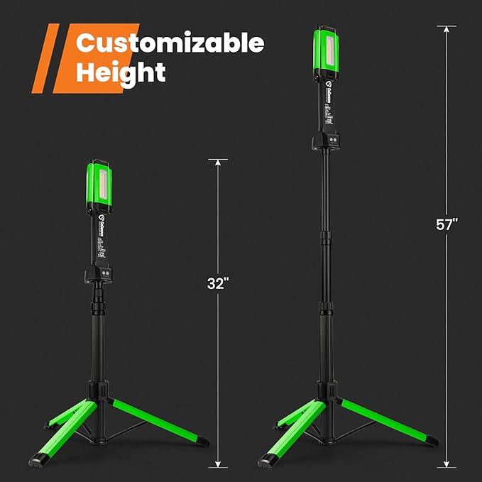 Rechargeable Work Light with Stand, GoGonova Cordless Work Light with Triple - Image 7