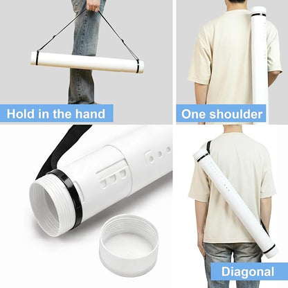 DEWEL Poster Tube, Waterproof Poster Holder Plastic Expandable - Image 6
