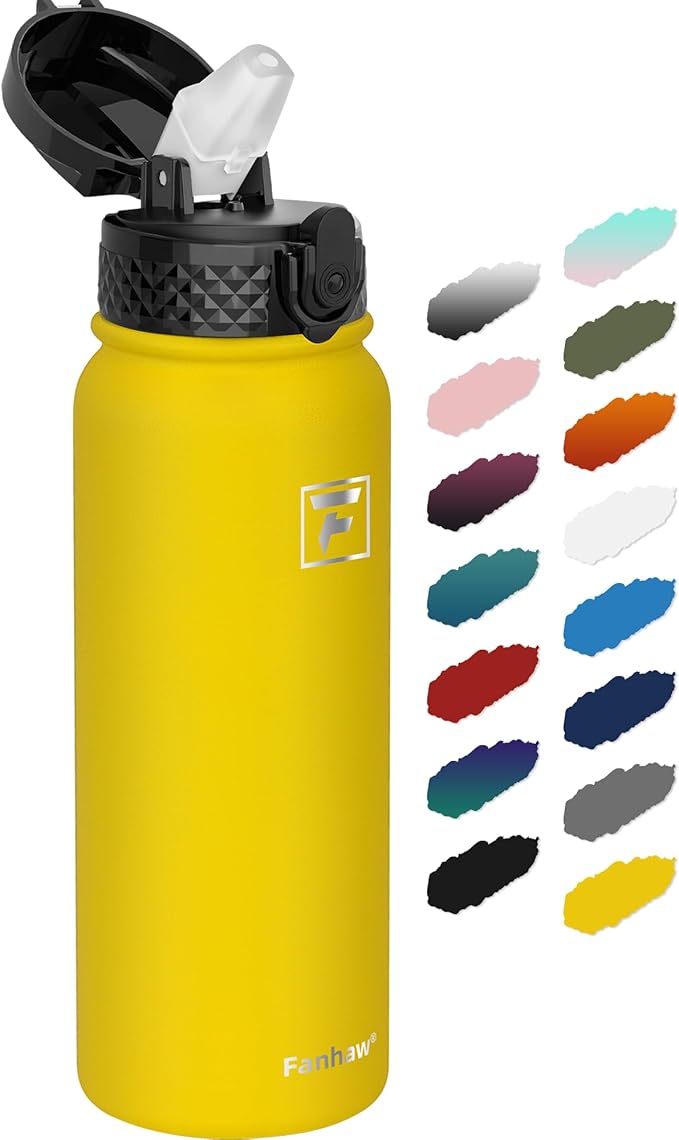 Fanhaw 20 oz Insulated Stainless Steel Water Bottle by FANHAW