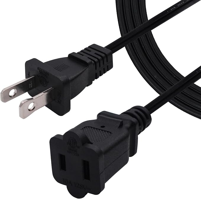 3 FT Extension Cord, 2-Prong Small and Thin Extension Cords Male-Female Power - Image 8