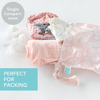Bumkins - Waterproof Wet Bag - For Baby, Swim Suit, Cloth Diapers, Pump Parts - Image 2