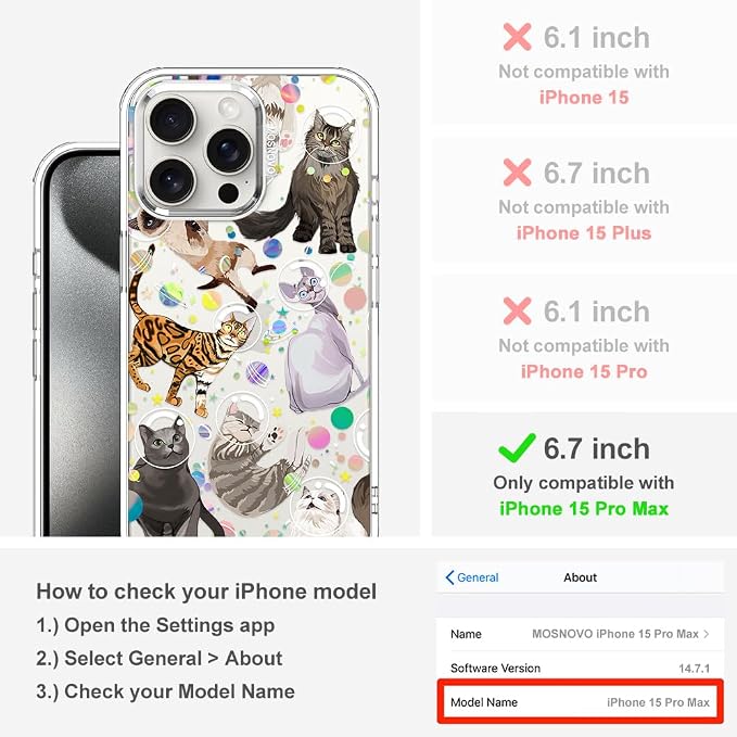 MOSNOVO Case for iPhone 15 Pro Max - Image 2