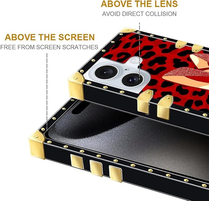 Compatible with iPhone 16 Case, Elegant High Heels Luxury Golden Decoration - Image 5