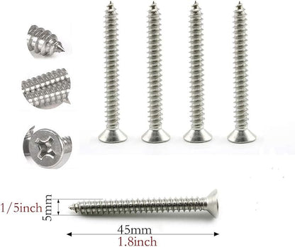 heyous 2 Set M8 Suspension Ceiling Wall Mount U Hook Anchor Hanger Stainless - Image 4