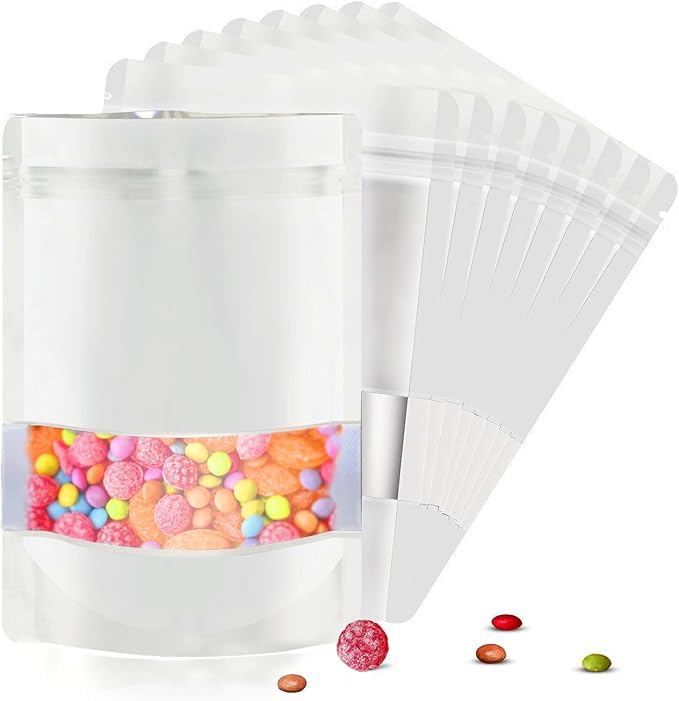 5.5"x7.8" 120pcs Mylar Bags for Food Storage, Smell Proof Bag by ODDIER