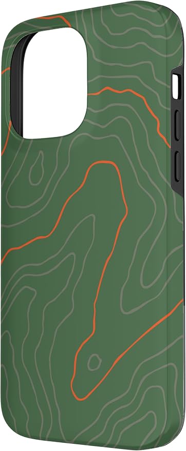 Backcountry Topo Guide Orange Lines Topographical Map Case - Image 2