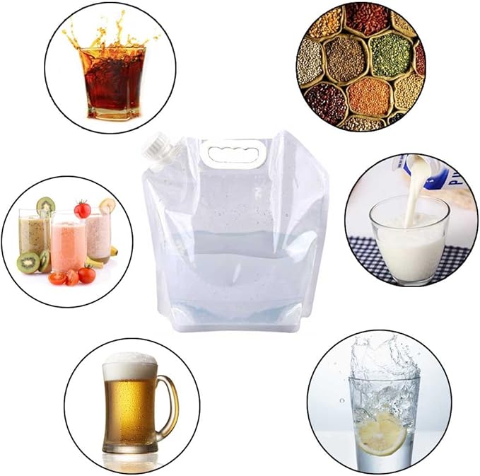 SUPANT Collapsible Emergency Water Jug Container Bag, BPA Free Plastic Water - Image 6