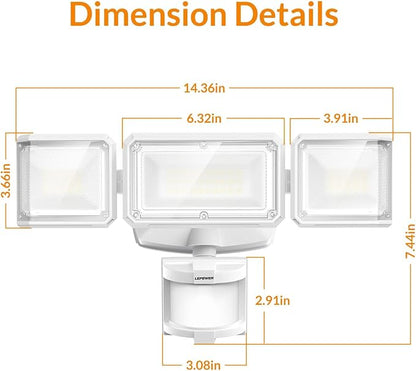 LEPOWER Battery Powered LED Flood Light Outdoor, 1500LM Motion Sensor Security - Image 9
