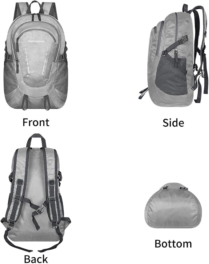 30L Large capacity Lightweight Packable Foldable Backpack，women and men Hiking - Image 5
