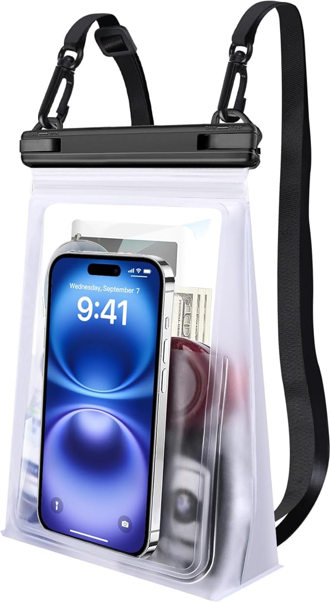 PEDVSTY Large Waterproof Phone Pouch, Cell Phone Dry Bag by PEDVSTY