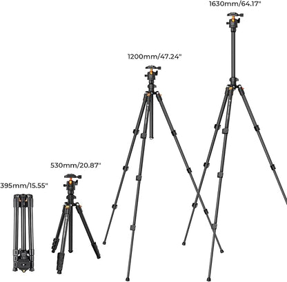K&F CONCEPT 64 inch/163 cm Camera Tripod, Lightweight Travel Outdoor DSLR - Image 6