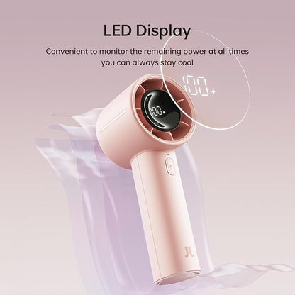 JISULIFE Handheld Turbo Fan Life10s, 5000mAh Rechargeable Portable Fans - Image 4