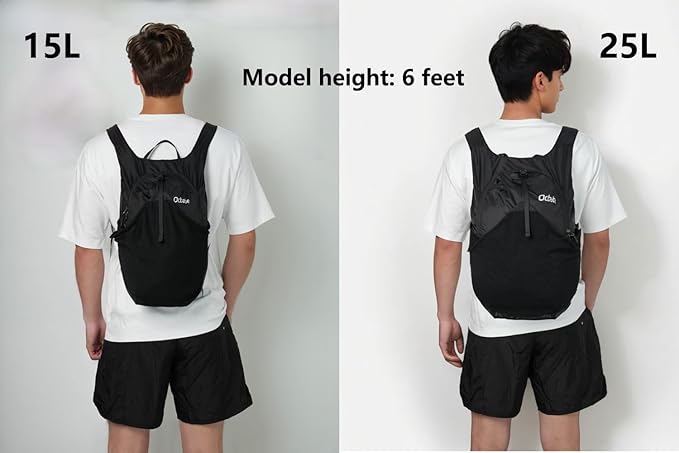 Ultra Lightweight Foldable Backpack, Water Resistant Small Packable Hiking - Image 2