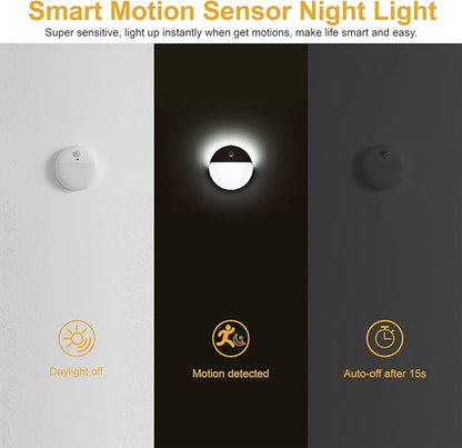 YUNLEX 2 Pack Battery Night Light, Toilet Lights, 2.6" Small Motion Senor Light - Image 3