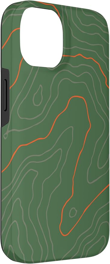 Backcountry Topo Guide Orange Lines Topographical Map Case - Image 3