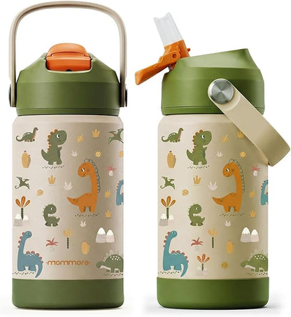 Mommore Kids Water Bottle 12 oz, Insulated Stainless Steel Water Bottle by mommore