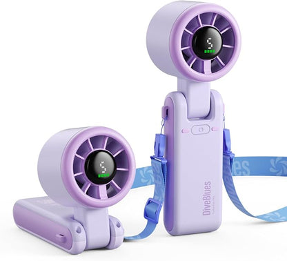 Diveblues Portable Handheld Turbo Fan, 5 Gear Wind, Battery Operated, 3 IN 1 by Diveblues